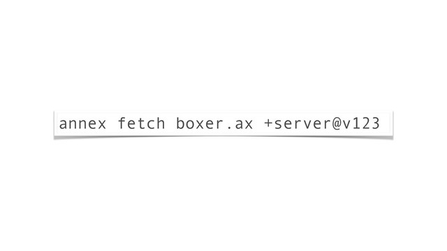 annex fetch boxer.ax +server@v123

