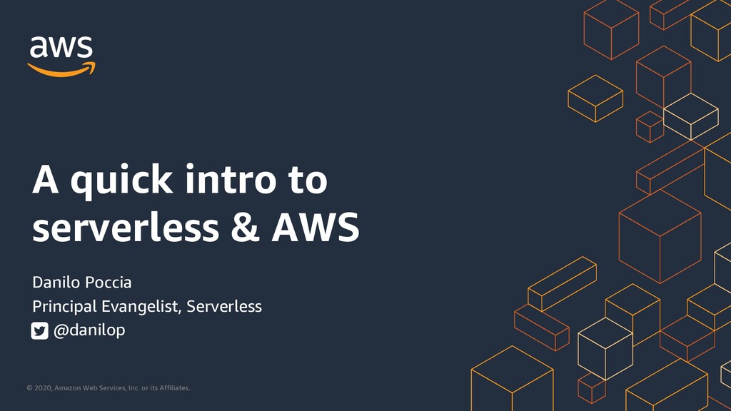 A quick intro to serverless & AWS