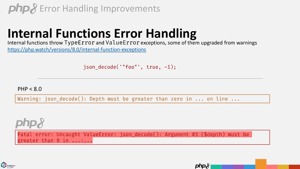 Exception Handling in PHP 8