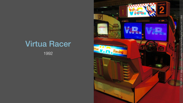 Virtua Racer
1992
CC BY-SA 3.0, https://commons.wikimedia.org/w/index.php?curid=14111884
