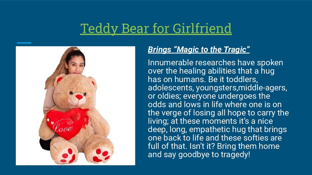 Importance Of Teddies For Kids Speaker Deck