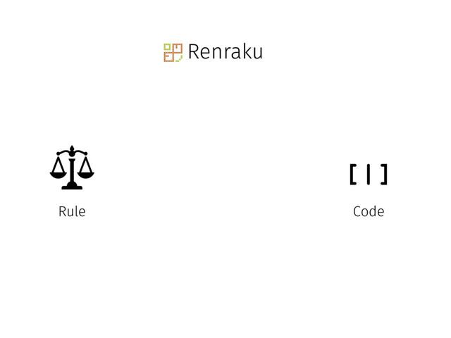 Renraku
[|]
Rule Code
