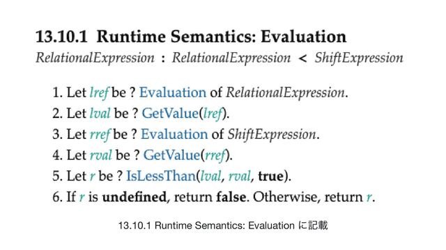 13.10.1 Runtime Semantics: Evaluation
に記載
