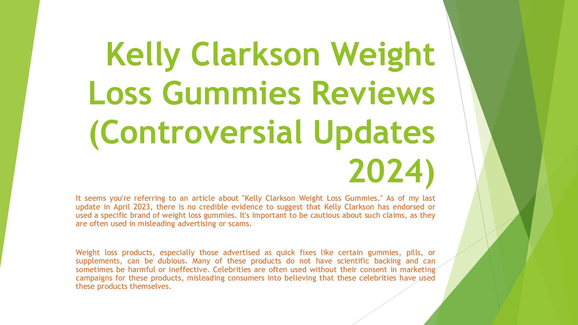 Kelly Clarkson Weight Loss Gummies Reviews (Controversial Updates 2024