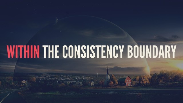WITHIN THE CONSISTENCY BOUNDARY
