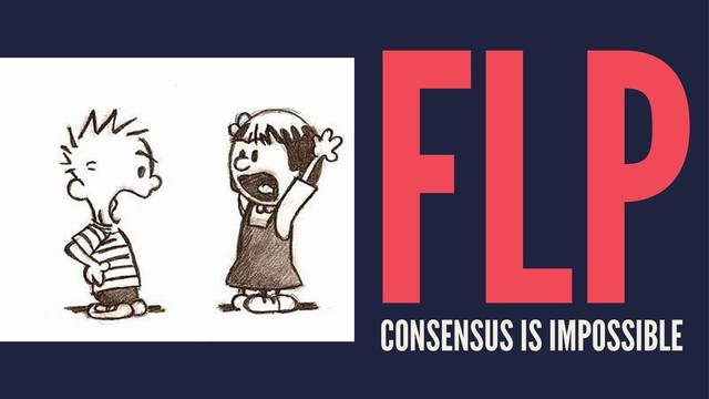 FLP
CONSENSUS IS IMPOSSIBLE
