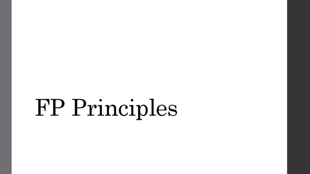 FP Principles
