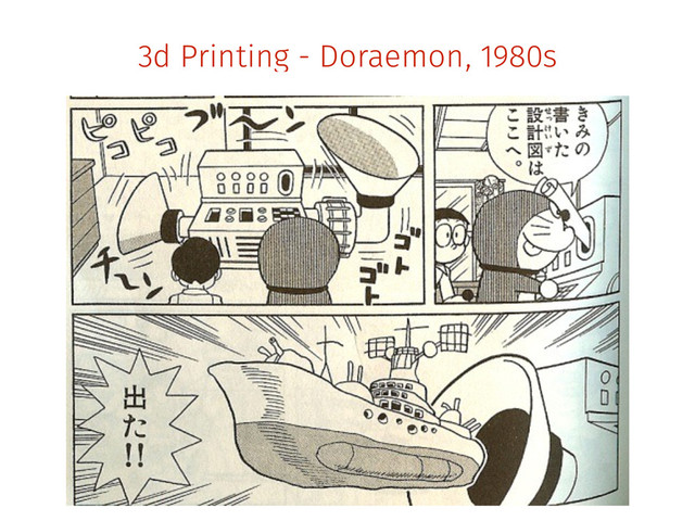 3d Printing - Doraemon, 1980s
