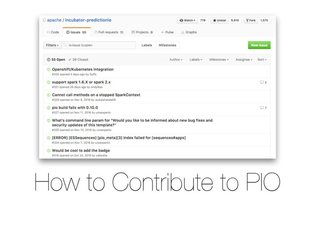 How to Contribute to PIO
