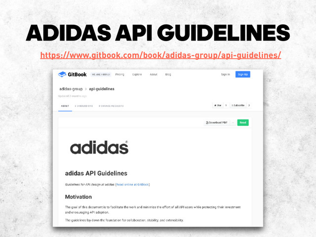 ADIDAS API GUIDELINES
https://www.gitbook.com/book/adidas-group/api-guidelines/
