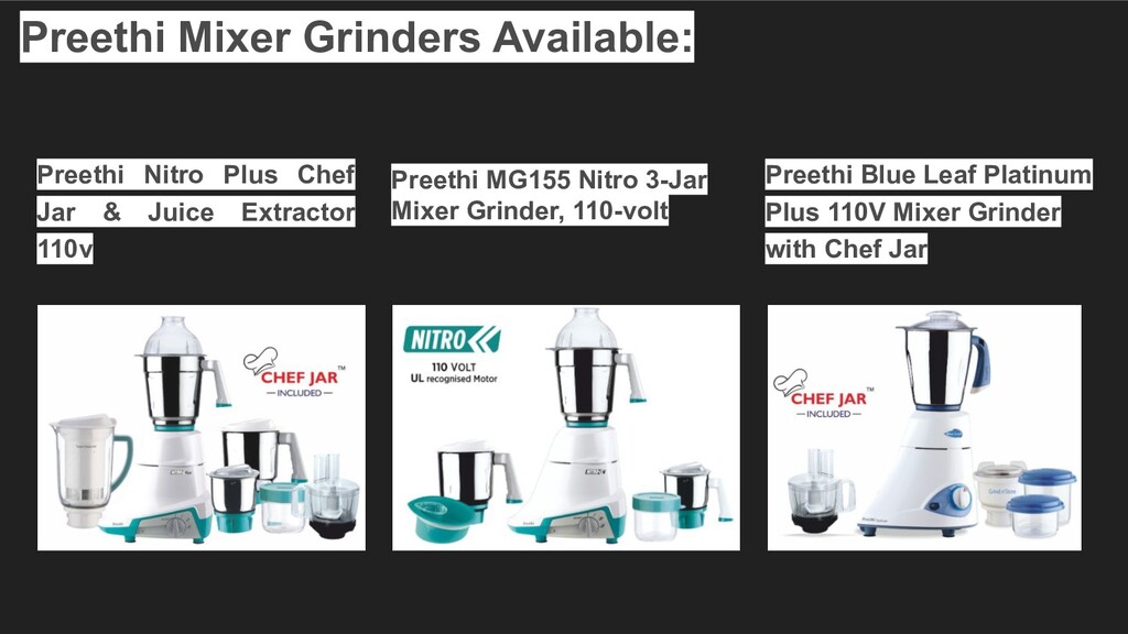 Preethi mixer grinder in Canada Speaker Deck