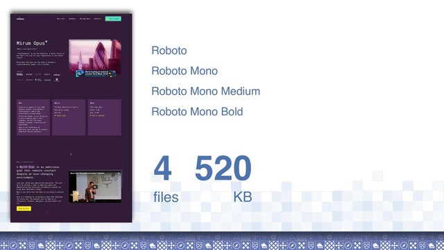 Roboto
Roboto Mono
Roboto Mono Medium
Roboto Mono Bold
4
files
520
KB
