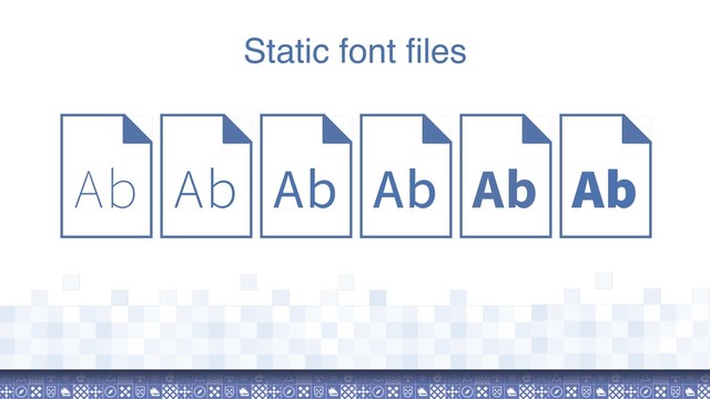 Ab Ab Ab Ab Ab Ab
Static font files
