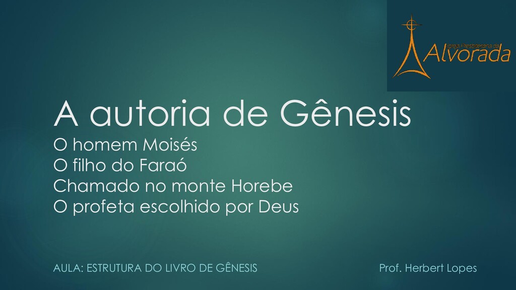 Estrutura do livro de Gênesis Speaker Deck