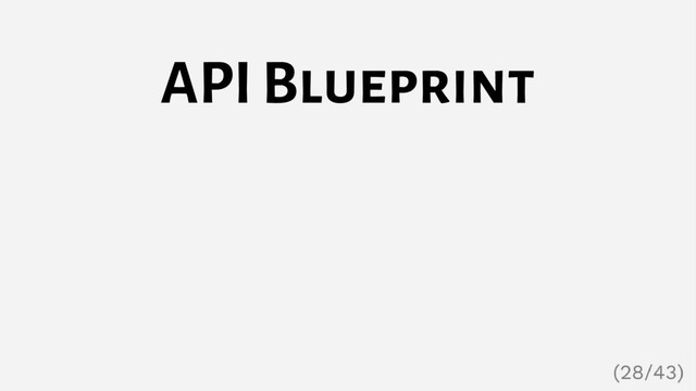 API Blueprint

