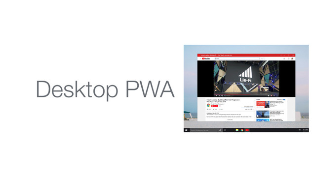 Desktop PWA
