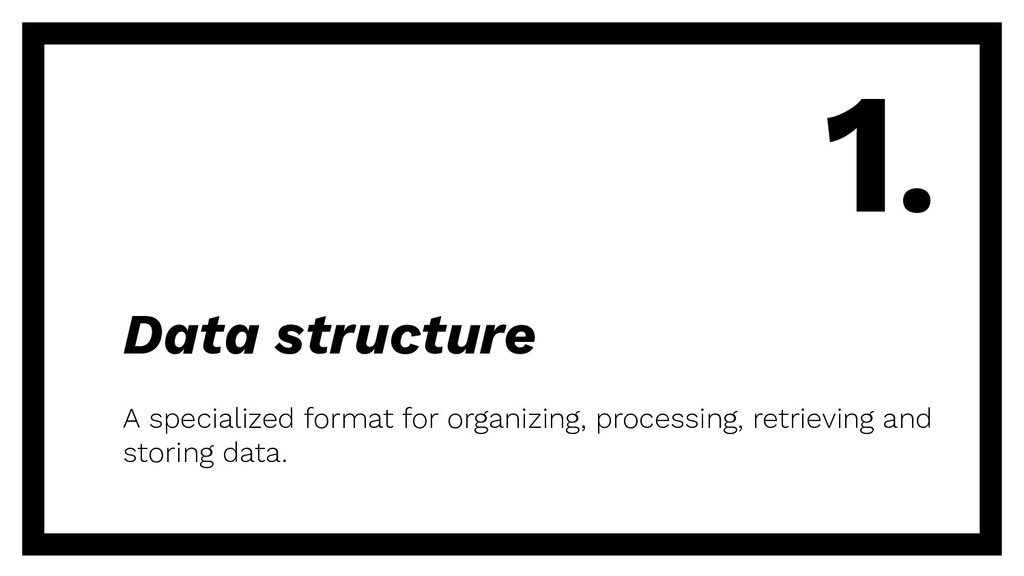 Data Structures And Algorithms - Speaker Deck