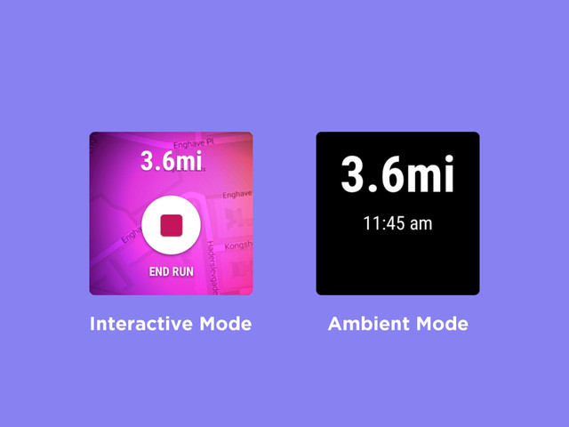 Interactive Mode Ambient Mode
