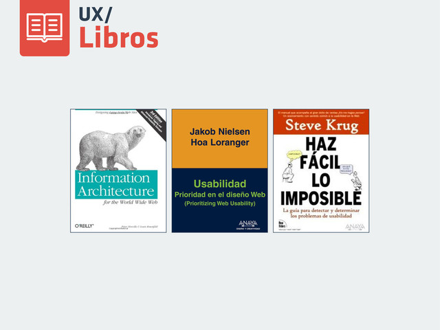 UX/
Libros
