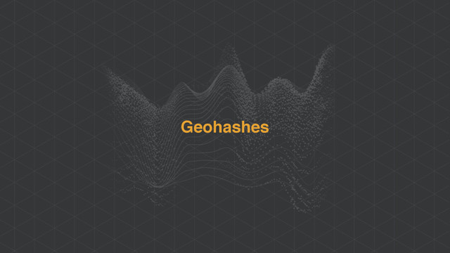 Geohashes
