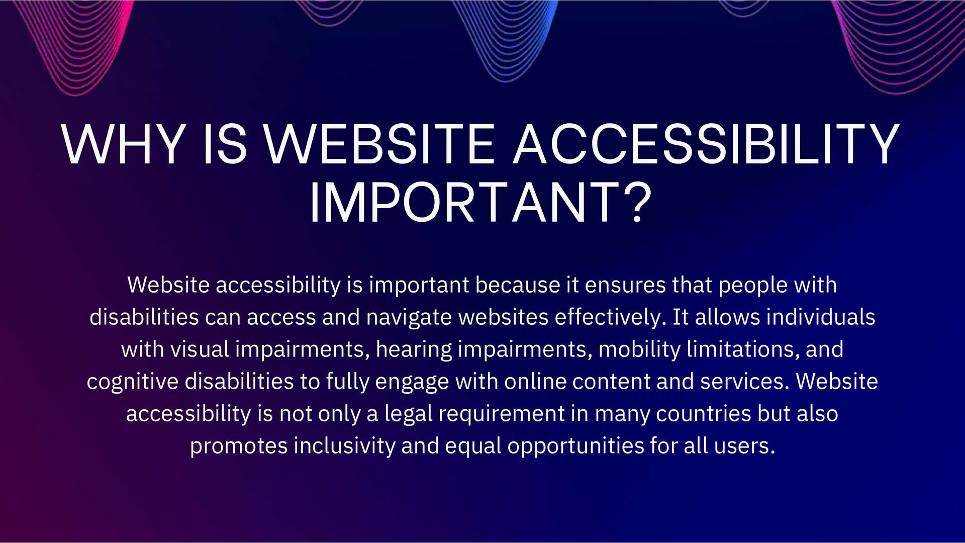 Why Website Accessibility is Important for Business - Speaker Deck