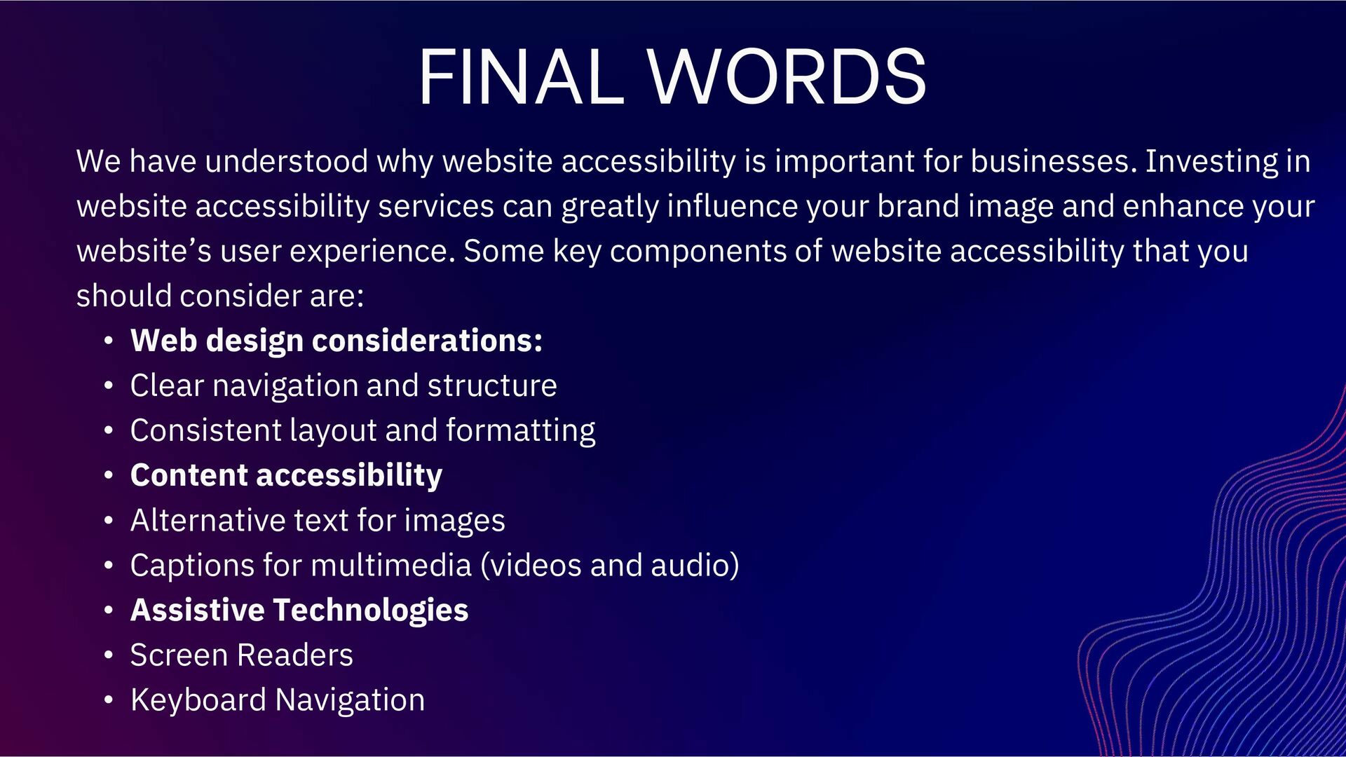 Why Website Accessibility is Important for Business - Speaker Deck