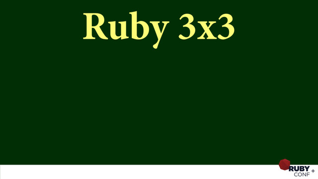 Ruby 3x3
