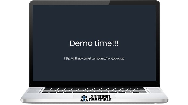 Demo time!!!
http://github.com/stvansolano/my-todo-app
