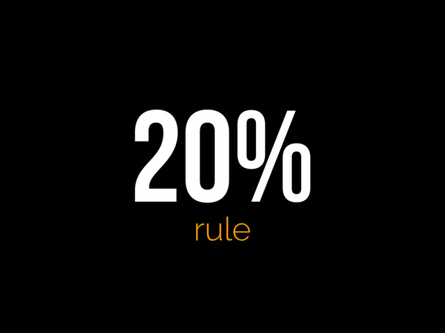 20%
rule
