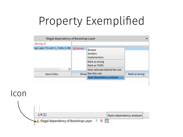 Property Exempli!ed
Icon
