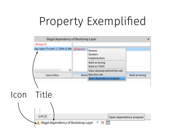 Property Exempli!ed
Icon Title

