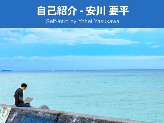 ࣗݾ঺հ҆઒ཁฏ
Self-intro by Yohei Yasukawa

