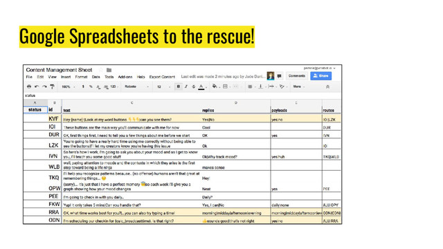 Google Spreadsheets to the rescue!
