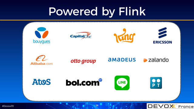 #DevoxxFR
Powered by Flink
28
