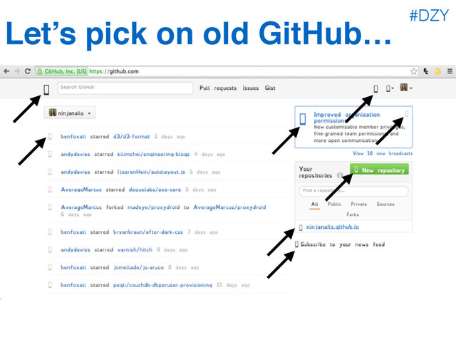 Let’s pick on old GitHub… #DZY
