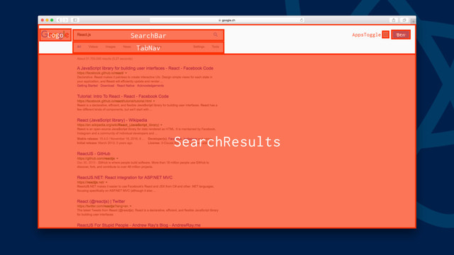 SearchResults
Logo SearchBar
TabNav
AppsToggle Btn

