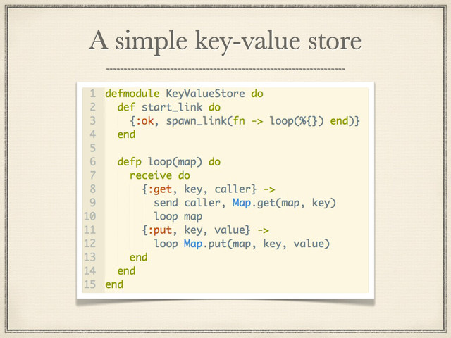 A simple key-value store
