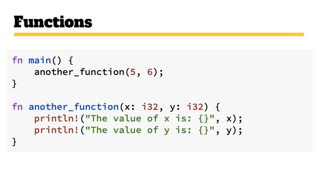 Functions
