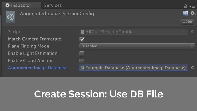 Create Session: Use DB File
