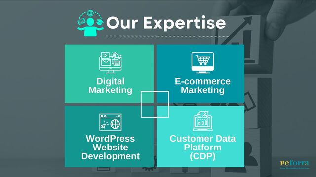 Digital
Marketing
E-commerce
Marketing
WordPress
Website
Development
Customer Data
Platform
(CDP)
Our Expertise
