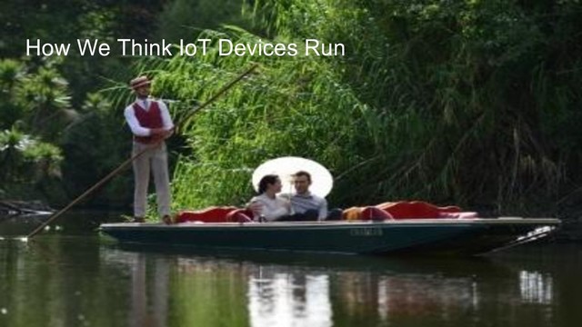 How We Think IoT Devices Run
