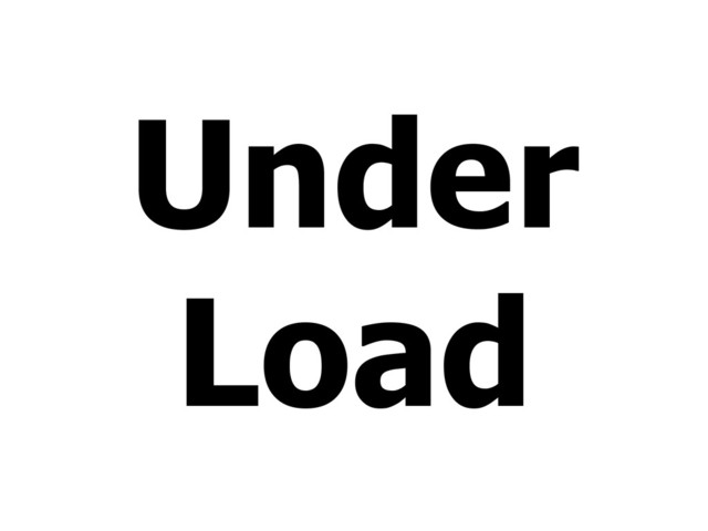 Under
Load
