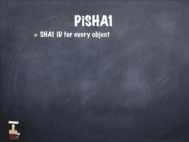 PiSHA1
SHA1 ID for every object
antisocial network

