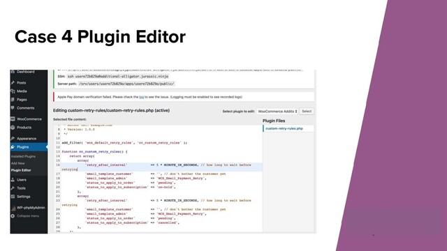 Case 4 Plugin Editor

