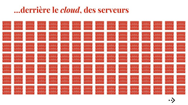 …derrière le cloud, des serveurs
