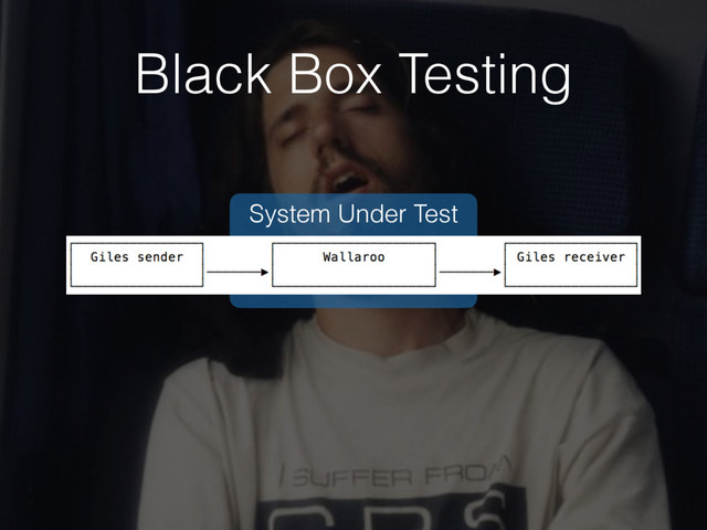 System Under Test
Black Box Testing
