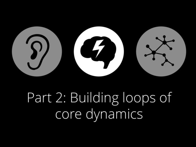 Part 2: Building loops of
core dynamics
