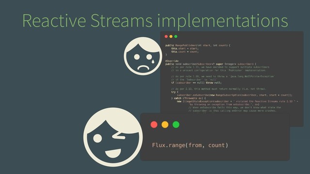 Reactive Streams implementations
