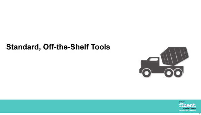 Standard, Off-the-Shelf Tools
20
