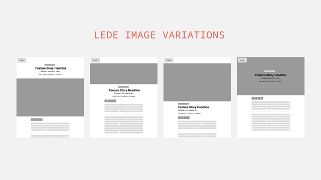 LEDE IMAGE VARIATIONS
